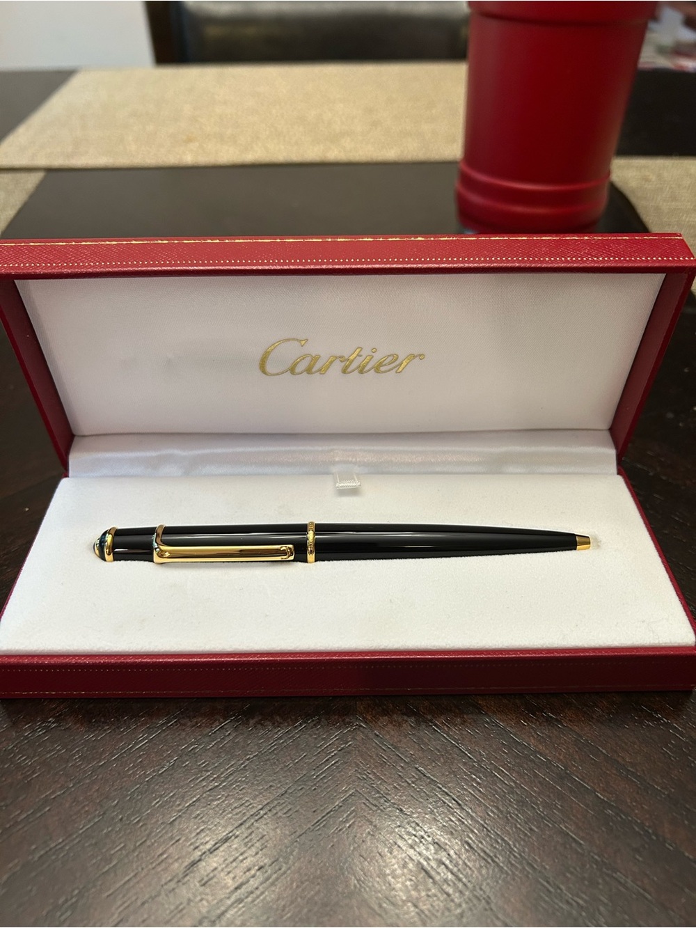 Cartier Black and Red Illustrated Stationery Set